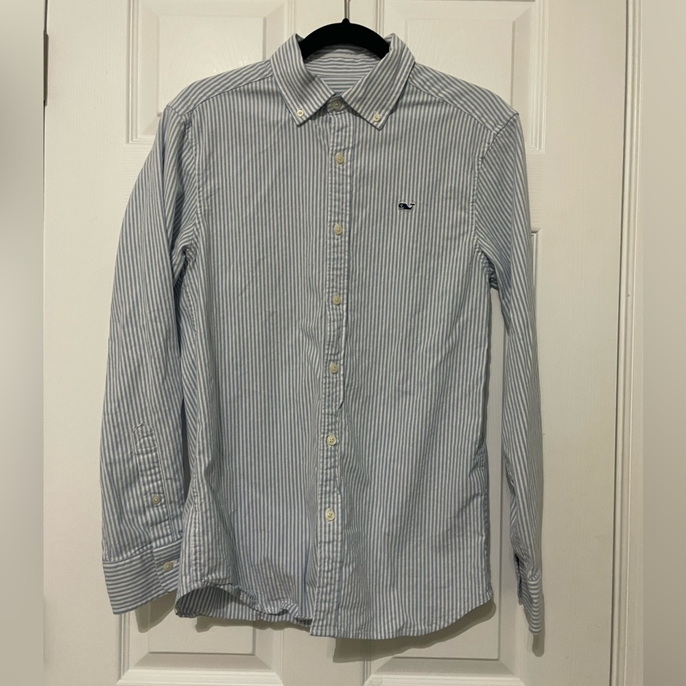 Vineyard Vines Men's Pinstripe Shirt - Size Small w/ Reusable Bag